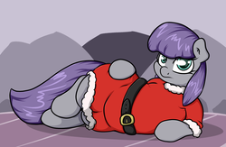 Size: 2000x1301 | Tagged: safe, artist:graphene, maud pie, g4, christmas, chubby, clothes, female, solo