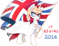 Size: 1280x1007 | Tagged: safe, artist:hawthornss, oc, oc only, oc:britannia, b.u.c.k., buck2016, cape, clothes, helmet, solo, union jack, united kingdom