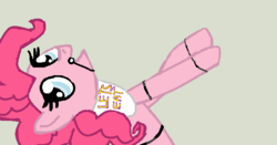 Size: 629x329 | Tagged: safe, pinkie pie, pony, robot, robot pony, five nights at aj's, g4, animatronic, chica pie, female, pinkica pie, pinkie chica pie, solo