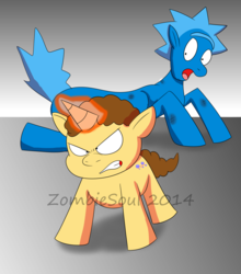 Size: 1024x1161 | Tagged: safe, artist:ks-zombiesoul93, hilarious in hindsight, ponified, rick and morty