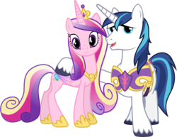Size: 4870x3750 | Tagged: safe, artist:90sigma, princess cadance, shining armor, g4, .svg available, absurd resolution, simple background, transparent background, vector