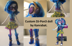 Size: 2500x1600 | Tagged: safe, dj pon-3, vinyl scratch, equestria girls, g4, my little pony equestria girls: rainbow rocks, customized toy, doll, female, irl, photo, toy