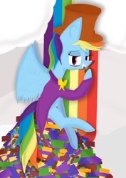 Size: 753x1062 | Tagged: safe, artist:rain-flcker, rainbow dash, fanfic:rainbow factory, g4, candy, fluttershy and the rainbow factory, parody, roald dahl, willy wonka, willy wonka and the chocolate factory