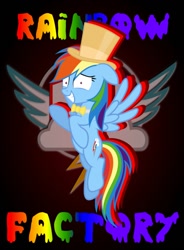 Size: 766x1042 | Tagged: safe, artist:mypaintedmelody, rainbow dash, fanfic:rainbow factory, g4, fluttershy and the rainbow factory, parody, roald dahl, willy wonka, willy wonka and the chocolate factory