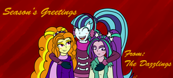 Size: 2000x900 | Tagged: safe, artist:novaspark, adagio dazzle, aria blaze, sonata dusk, equestria girls, g4, my little pony equestria girls: rainbow rocks, group hug, the dazzlings