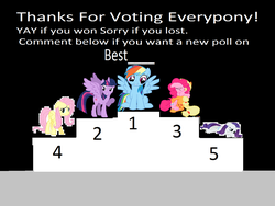 Size: 1318x992 | Tagged: safe, applejack, fluttershy, pinkie pie, rainbow dash, rarity, twilight sparkle, alicorn, pony, g4, 1000 hours in ms paint, answers in the comments, best pony, best pony contest, female, mare, ms paint, results, the worst possible thing, twilight sparkle (alicorn), worst pony