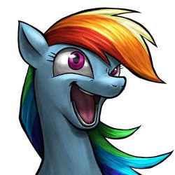 Size: 1024x1024 | Tagged: safe, artist:murskme, rainbow dash, pony, g4, faic, female, mare, open mouth, simple background, solo, white background