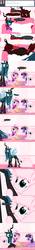 Size: 650x4625 | Tagged: safe, artist:mixermike622, princess cadance, queen chrysalis, twilight sparkle, oc, oc:fluffle puff, oc:marksaline, alicorn, changeling, pony, tumblr:ask fluffle puff, g4, board game, faic, female, licking, mare, pouting, tumblr, twiface, twilight sparkle (alicorn), wrong neighborhood