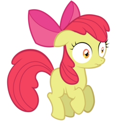 Size: 5000x5000 | Tagged: safe, artist:ex-machinart, apple bloom, g4, absurd resolution, female, simple background, solo, transparent background, vector, wide eyes