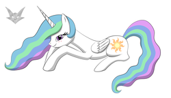 Size: 4000x2298 | Tagged: safe, artist:white mist, princess celestia, g4, bedroom eyes, blushing, female, solo