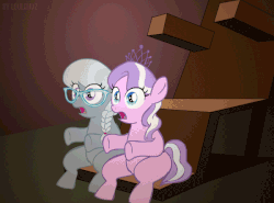 Size: 600x443 | Tagged: safe, artist:loulouvz, diamond tiara, silver spoon, earth pony, pony, g4, abuse, animated, blank flank, braid, brush, butt, comeuppance, crying, diamond buttiara, discipline, duo, duo female, female, fiddler pig, fifer pig, filly, foal, frame by frame, glasses, harsher in hindsight, jewelry, just desserts, lie detector, machine, ouch, payback, plot, plot pair, punishment, reddened butt, revenge, scene interpretation, signature, silly symphony, silverbuse, silverbutt, spank mark, spanked, spanking, spanking machine, spoonabuse, tears of pain, the practical pig, three little pigs, tiara, tiarabuse, upside down