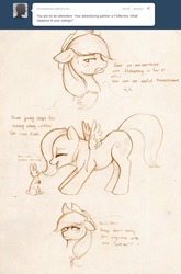 Size: 799x1211 | Tagged: safe, applejack, fluttershy, g4, ask, tumblr