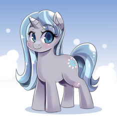 Size: 1050x1122 | Tagged: safe, artist:freedomthai, oc, oc only, oc:silver veil, pony, unicorn, horn, solo