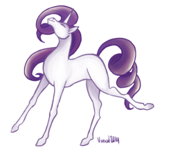 Size: 938x851 | Tagged: safe, artist:vautaryt, rarity, g4, blank flank, female, solo