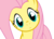 Size: 550x400 | Tagged: safe, fluttershy, g4, close-up, curious, female, simple background, sniffing, solo, transparent background