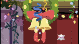 Size: 160x90 | Tagged: safe, screencap, amethyst star, apple bloom, applejack, bon bon, candy mane, chancellor puddinghead, clover the clever, coco crusoe, commander hurricane, dizzy twister, doctor whooves, fluttershy, lemon hearts, linky, lyra heartstrings, minuette, orange swirl, pinkie pie, ponet, princess platinum, private pansy, rainbow dash, rainbowshine, rarity, scootaloo, sea swirl, seafoam, shoeshine, smart cookie, sparkler, spike, spring melody, sprinkle medley, sweetie belle, sweetie drops, time turner, twilight sparkle, twinkleshine, g4, hearth's warming eve (episode), animated, cutie mark crusaders, hearth's warming eve, mane seven, mane six, picture for breezies