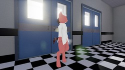 Size: 1586x895 | Tagged: safe, artist:ponyhospital, oc, oc only, oc:nurse code-51, 3d, explicit source, pony hospital