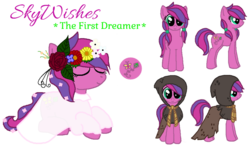 Size: 1024x597 | Tagged: safe, artist:star3catcher, skywishes, earth pony, pony, g3, g4, clothes, dress, female, flower, g3 to g4, generation leap, solo
