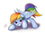 Size: 1500x1100 | Tagged: safe, artist:eternyan, rainbow dash, g4, female, grin, solo