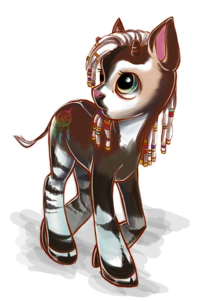 #793237 - safe, artist:lyn-ri, oc, oc only, oc:dreamcatcher, okapi ...
