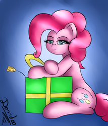 Size: 1200x1400 | Tagged: safe, artist:daridoo, pinkie pie, earth pony, pony, g4, female, present, solo