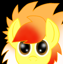 Size: 249x250 | Tagged: safe, artist:divergentassailant, oc, oc only, oc:candycorn, pegasus, pony, icon, peeking, solo, stars