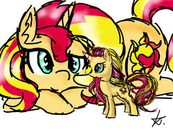 Size: 2400x1800 | Tagged: safe, artist:monnarcha, sunset shimmer, pony, unicorn, g4, brushable, female, solo, toy