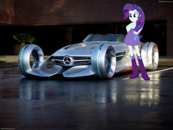 Size: 1600x1200 | Tagged: safe, rarity, equestria girls, g4, car, mercedes-benz, mercedes-benz silver arrow concept