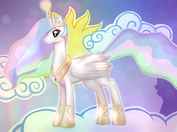 Size: 1401x1050 | Tagged: safe, artist:iconon, princess celestia, g4, female, solo