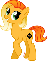 Size: 708x916 | Tagged: safe, artist:ponypaint, orange, ponified, simple background, tangerine, transparent background
