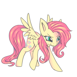 Size: 1024x1024 | Tagged: safe, artist:kp-shadowsquirrel, artist:missmagicalwolf, fluttershy, g4, female, solo