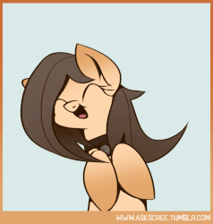 Size: 750x788 | Tagged: safe, artist:biscuitpone, oc, oc only, oc:scree, earth pony, pony, animated, cute, dancing, female, mare, solo, tumblr, two-frame gif