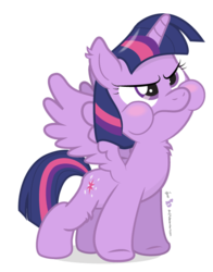 Size: 495x630 | Tagged: safe, artist:dm29, twilight sparkle, alicorn, pony, g4, aweeg*, blushing, chest fluff, cute, ear fluff, female, fluffy, frown, fuzznums, glare, huffy, julian yeo is trying to murder us, mare, puffy cheeks, simple background, solo, spread wings, style emulation, transparent background, twilight sparkle (alicorn), vector, weapons-grade cute