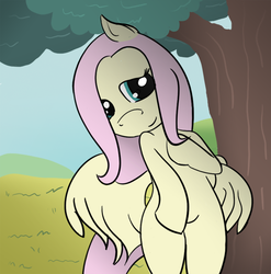 Size: 7108x7183 | Tagged: safe, artist:rainb0wdashie, fluttershy, g4, absurd resolution, semi-erotic