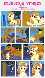 Size: 1800x3090 | Tagged: safe, artist:estories, oc, oc only, oc:alice goldenfeather, hydra, pegasus, pony, comic:find yourself, g4, comic, crying, door, multiple heads, note