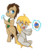 Size: 422x477 | Tagged: safe, artist:c-minded, derpy hooves, doctor whooves, time turner, pegasus, pony, g4, doctor who, female, mare, muffin, necktie, pixiv, sonic screwdriver