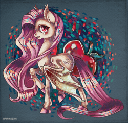 Size: 852x821 | Tagged: dead source, safe, artist:matrosha123, fluttershy, g4, female, flutterbat, race swap, solo