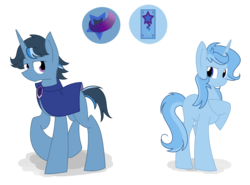 Size: 5408x4000 | Tagged: safe, artist:yaco, trixie, oc, pony, unicorn, g4, absurd resolution, cutie mark, engrish in the description, female, headcanon, mare, parent