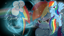 Size: 1920x1080 | Tagged: safe, artist:blackandnerdy, artist:gandodepth, artist:godoffury, rainbow dash, g4, floating, quote, vector, wallpaper