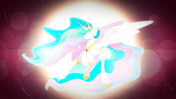 Size: 1920x1080 | Tagged: safe, artist:emkay-mlp, princess celestia, g4, female, minimalist, solo