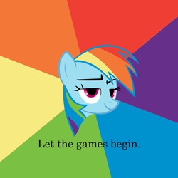 Size: 800x800 | Tagged: safe, rainbow dash, g4, female, meme, solo