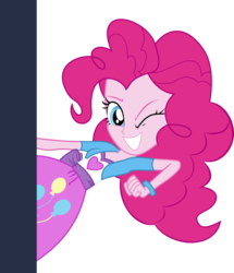 Size: 829x963 | Tagged: safe, artist:mit-boy, pinkie pie, equestria girls, g4, female, solo, wink