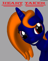 Size: 981x1229 | Tagged: safe, artist:ask-amorarose, oc, oc only, oc:heart taker, pony, unicorn, 3d, solo