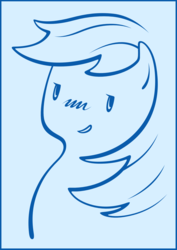 Size: 1400x1980 | Tagged: safe, artist:dahtamnay, rainbow dash, g4, female, monochrome, solo