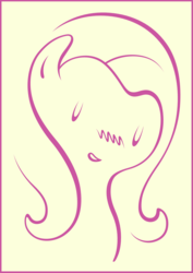 Size: 1400x1980 | Tagged: safe, artist:dahtamnay, fluttershy, g4, female, monochrome, solo