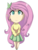 Size: 894x1164 | Tagged: safe, artist:uunicornicc, fluttershy, human, g4, chibi, clothes, female, humanized, simple background, skirt, solo, sweater, sweatershy, transparent background