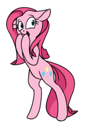 Size: 1100x1500 | Tagged: safe, artist:honiibree, pinkie pie, earth pony, pony, g4, bipedal, female, pinkamena diane pie, solo