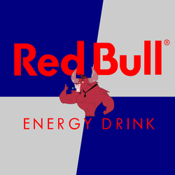 Size: 2000x2000 | Tagged: safe, iron will, minotaur, g4, energy drink, high res, male, pun, recolor, red bull, solo, visual pun