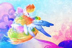 Size: 4500x3000 | Tagged: safe, artist:mizzsnow, rainbow dash, g4, female, flying, solo