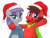 Size: 1024x768 | Tagged: safe, artist:aleximusprime, maud pie, oc, g4, hat, santa hat, simple background, transparent background